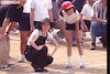 神田沙也加の若い頃（11歳。母・松田聖子と小学校の運動会にて）