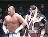 ハヤブサ（右）と新崎人生（左）の若い頃