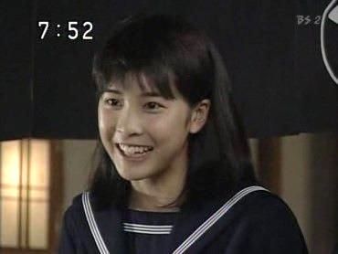 竹内結子の若い時（19歳ごろ。NHKの朝ドラ『あすか』より）