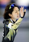 住吉都（ソチ五輪スピードスケート　女子１０００メートルのレース後）